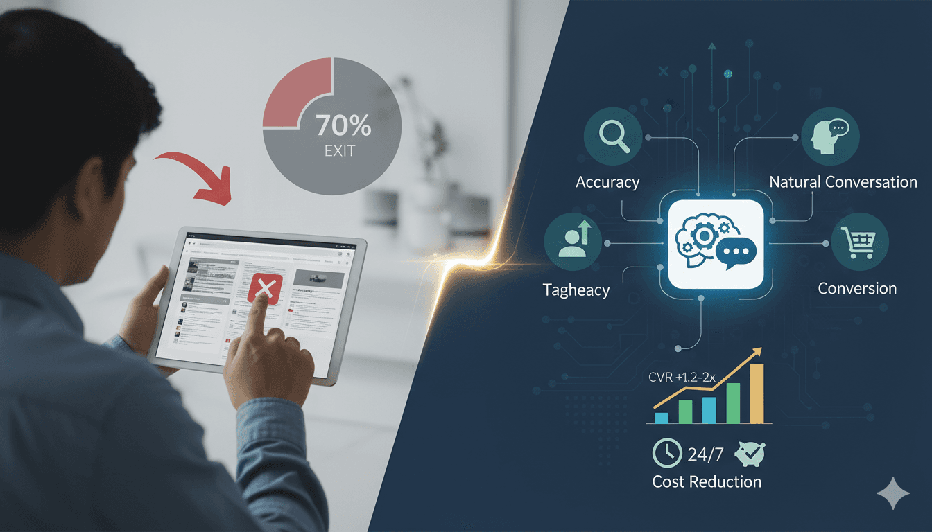 RAG×ルールベースAI | チャットボットでランディングページのCVRを劇的に改善する方法