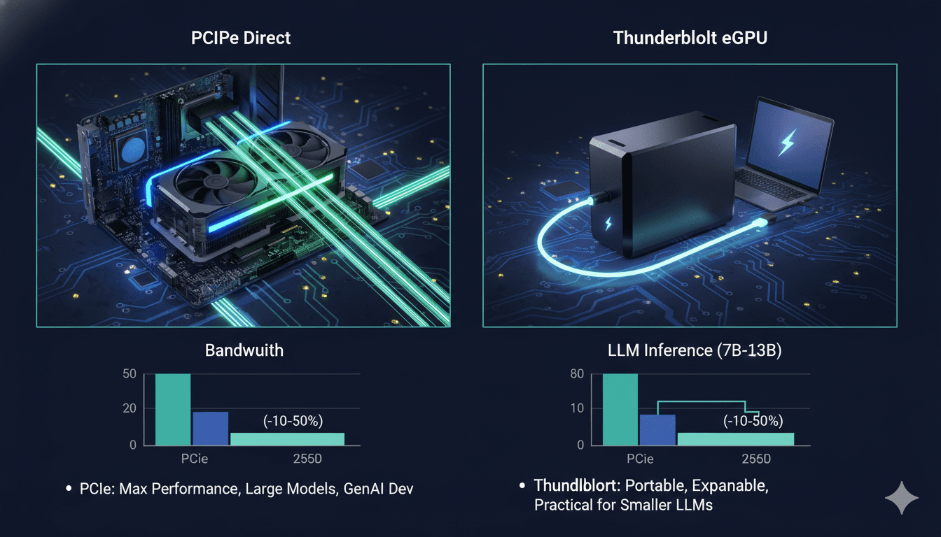 ローカルLLM向けGPU接続インターフェース徹底比較 | 