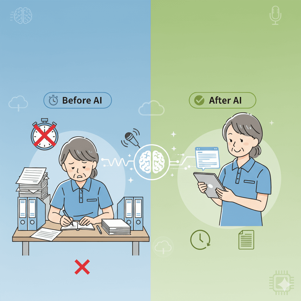 介護業界向け文字起こしとAI要約のポイント